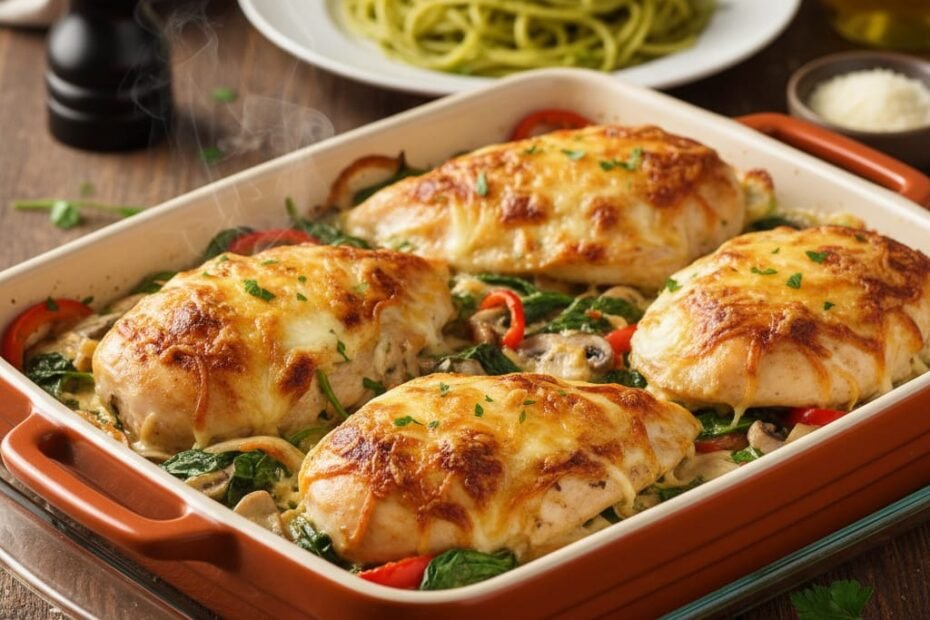 piletina iz rerne sa gljivama