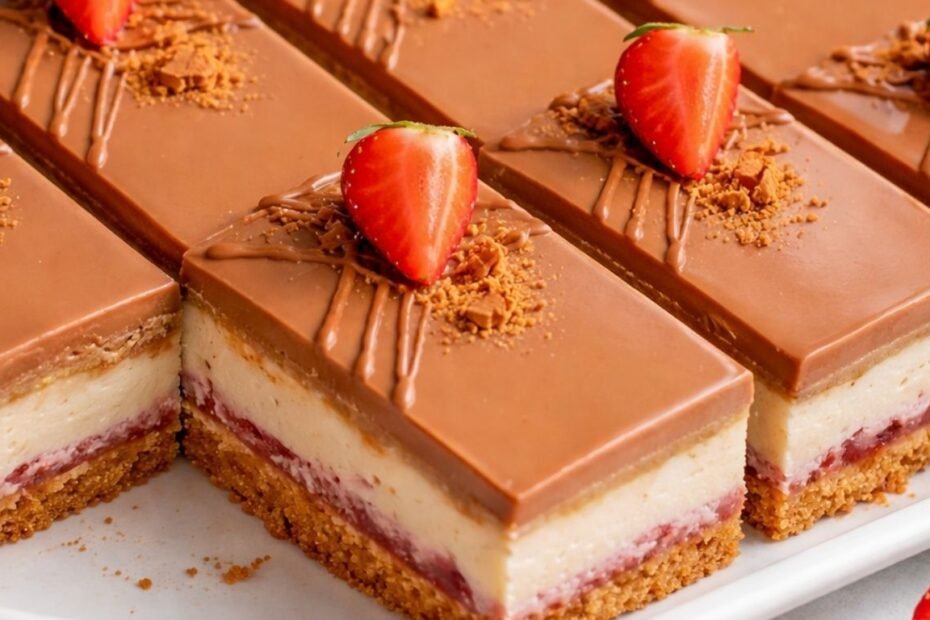 Biscoff cheesecake s jagodama